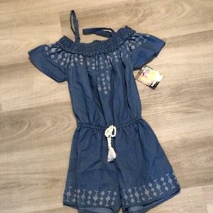 Brand new denim romper